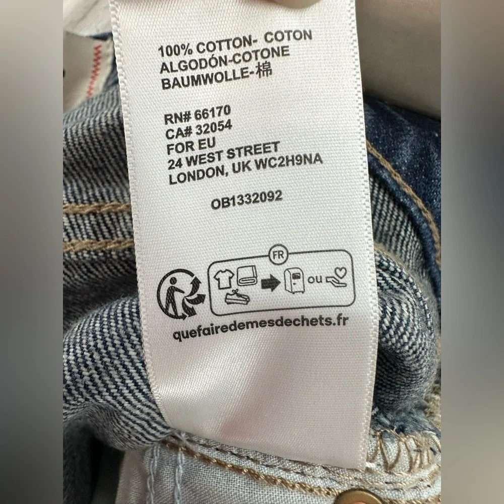 BDG Urban Outfitters Men's Straight Leg Jeans Medium Wash Blue Size 29x28.5 NEW‎